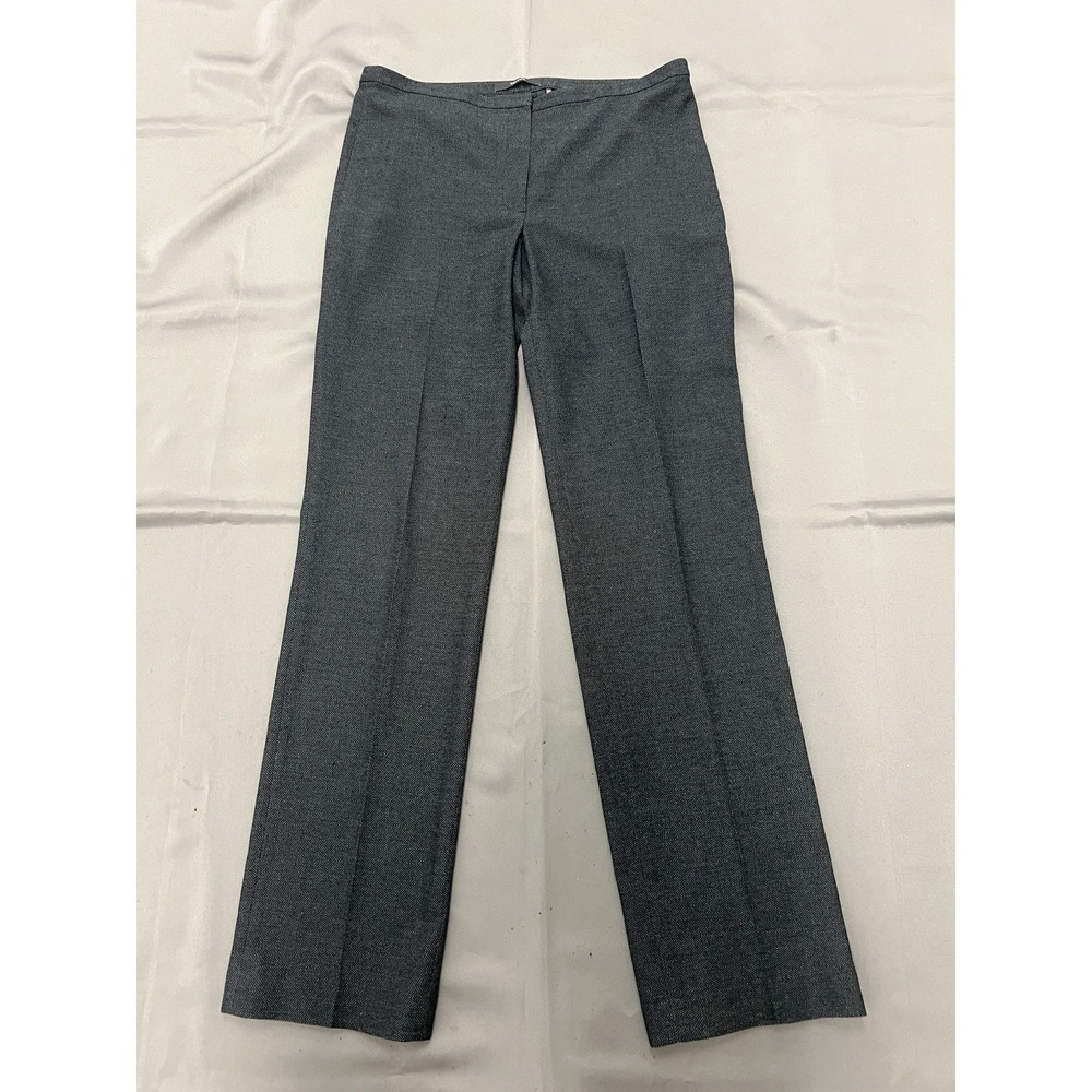 Tahari Women's Charcoal Gray Dress Trouser Pants Slightly Bootcut Size 8
